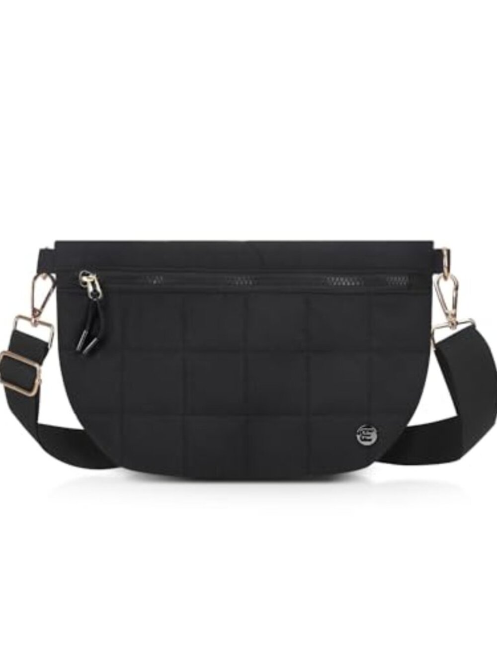 Quilted Crossbody Bag Puffer Shoulder Purse 3-in-1 Polyester